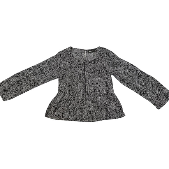 MINKPINK Black Peplum Long Sleeve Blouse - Picture 7 of 7